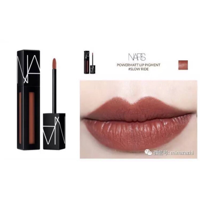 現貨出清 小啾子美國代購 Nars Powermatte 黑管特霧唇釉slow Ride 蝦皮購物