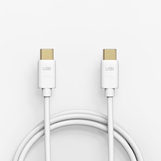 【UIBI】1M柔膚矽膠充電線(USB-C to USB-C)-共3色《WUZ屋子》安卓專用 液態矽膠 傳輸線 type