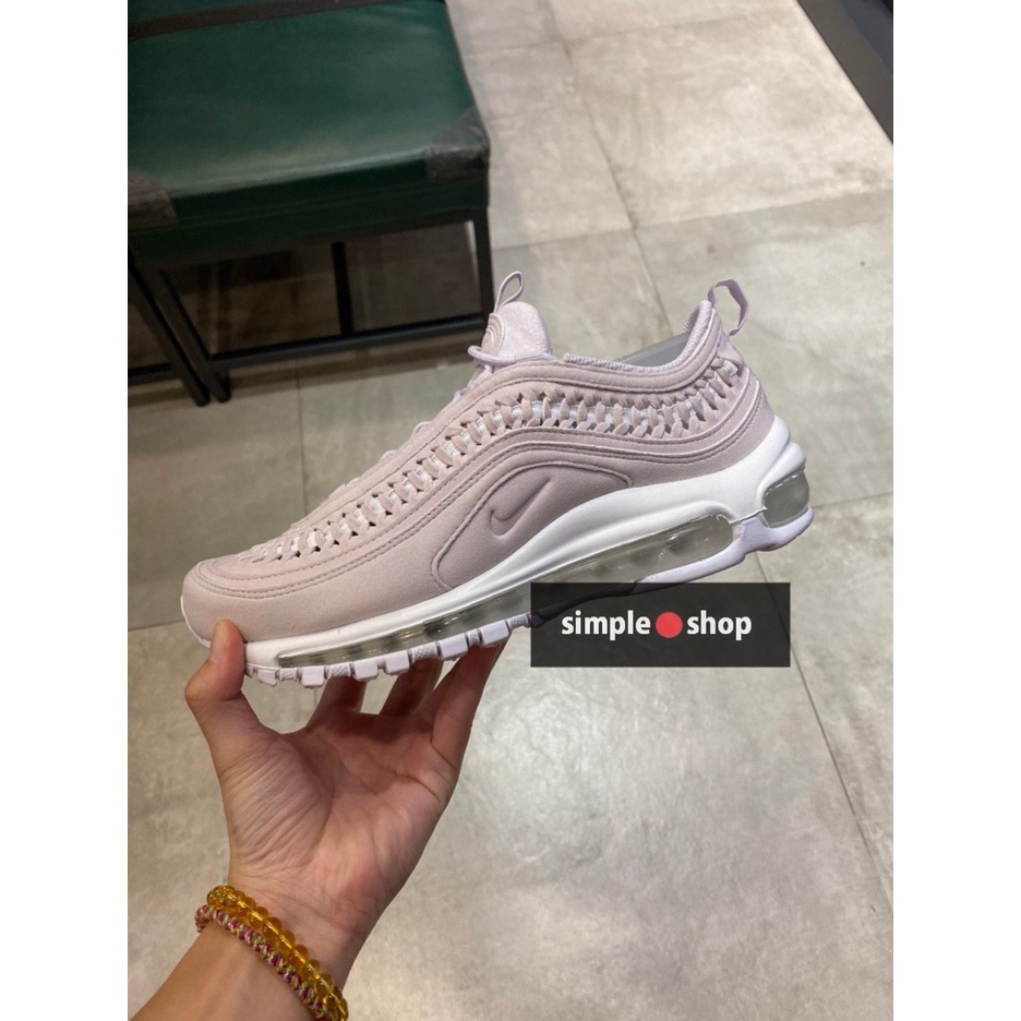 【Simple Shop】NIKE W AIR MAX 97 編織 麂皮 氣墊 運動鞋 藕粉 女款 DC4144-500