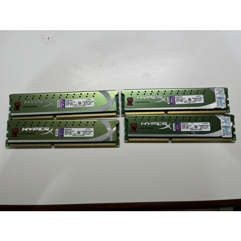 金士頓 Kingston Hyper-X DDR3-1600 記憶體 4Gx2 共兩組 終身保固