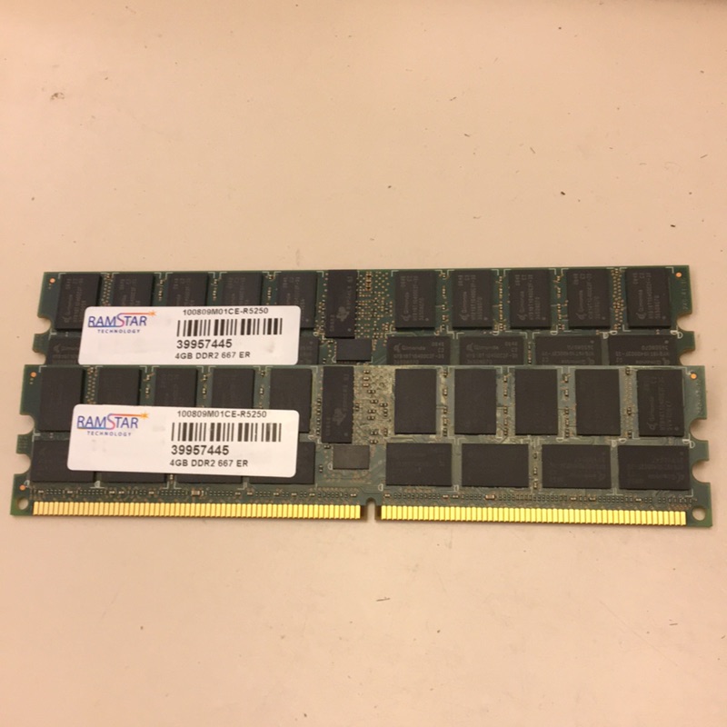 伺服器（非一般家用）用記憶體 4GB DDR2 667 （PC2-5300）