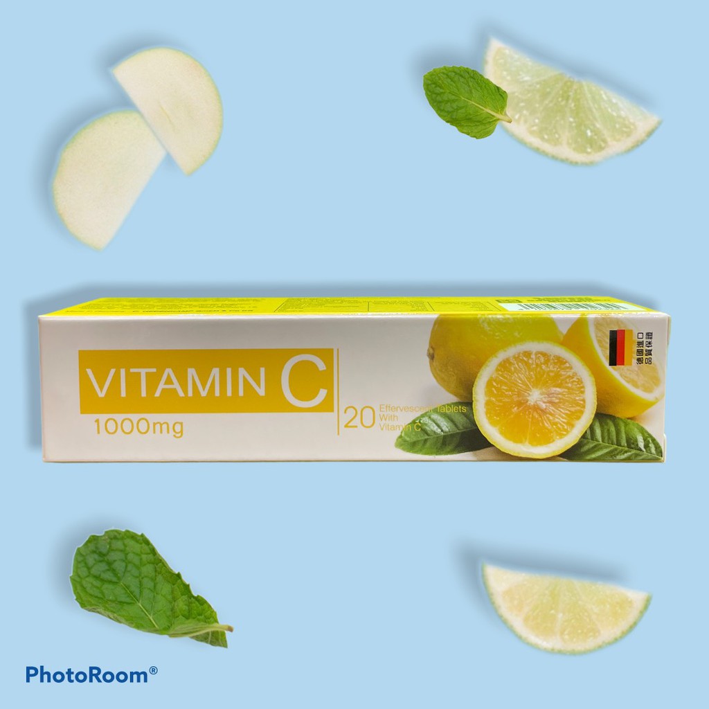 公司現貨 德國藤原碧秀維他命c發泡錠錠 領券折扣 蝦皮購物