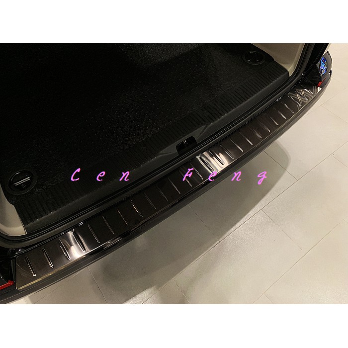 涔峰ＣＦ☆(黑鈦)福斯VW T6 Multivan 不鏽鋼後護板 行李箱外護板 後保防刮飾板 後保桿防刮板 尾門踏板