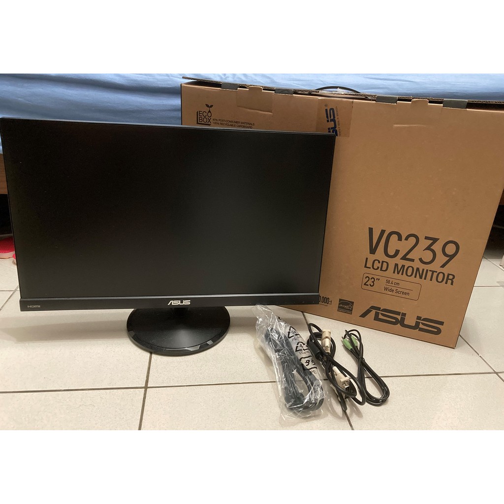 華碩 ASUS VC239H 23型 LCD螢幕 廣視角 IPS 不閃屏 低藍光 內建喇叭 二手品