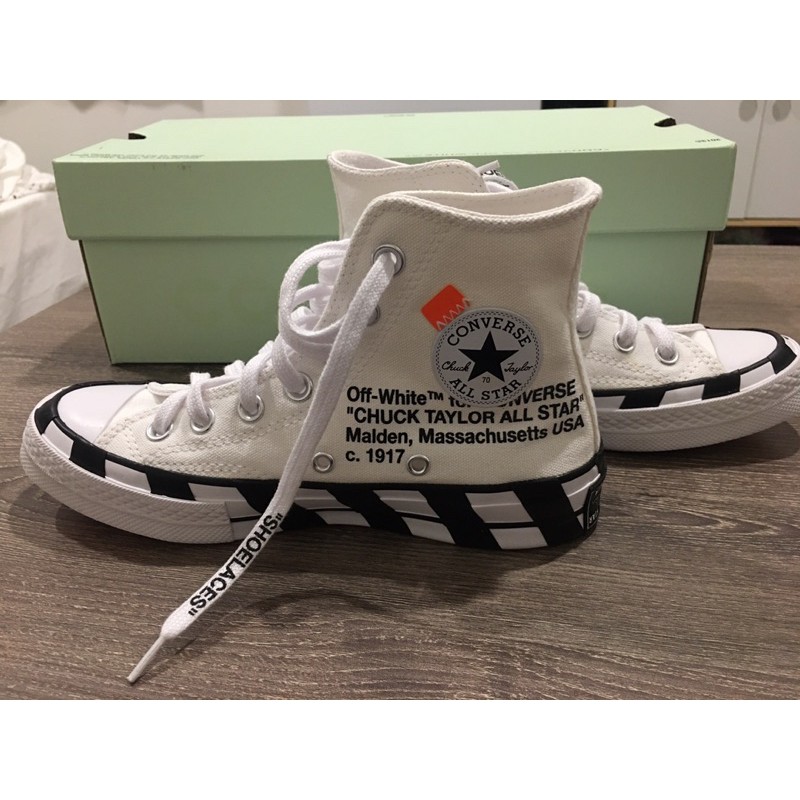 【converse】 off white x converse chuck 70 hi US3.5 22.5cm 聯名款