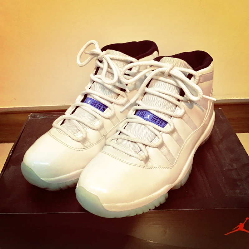 公司貨二手美品 已驗鞋 AIR JORDAN 11 AJ11 Legend Blue 傳奇藍 白底11代 US9.5