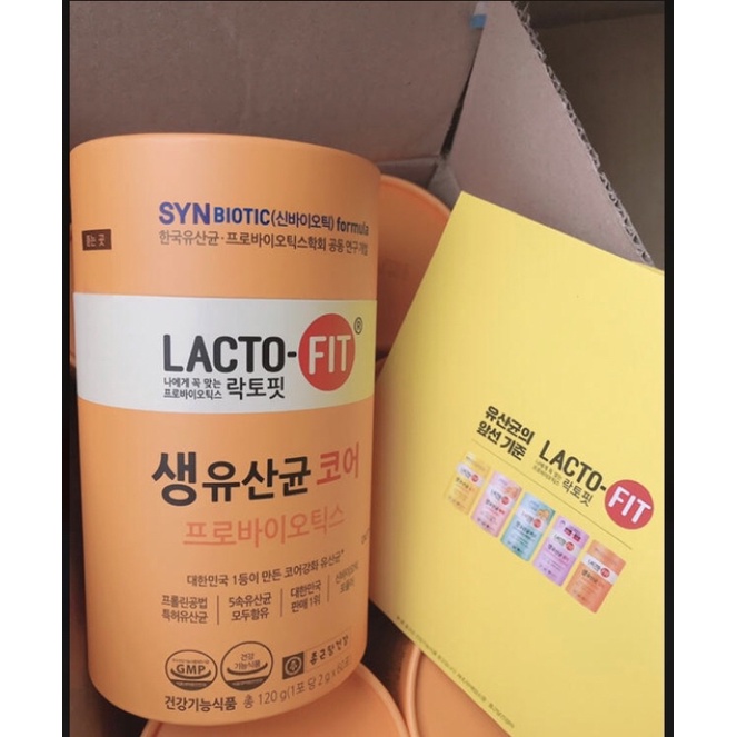 韓國 🇰🇷現貨不用等 鍾根堂LACTO-FIT 橘色加強版腸健康乳酸菌益生菌(60入/桶）