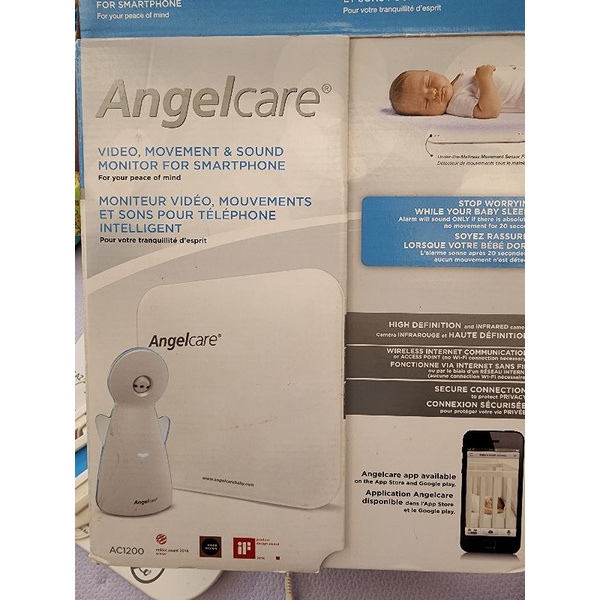 Angelcare 嬰兒監視器 AC1200 智慧呼吸動態感應監視器