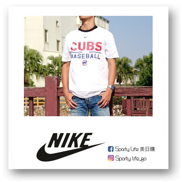 【SL美日購】NIKE MLB 主場 短T 練習衣 短袖 衣服 運動T恤 白 T-SHIRT 芝加哥小熊 美國代購