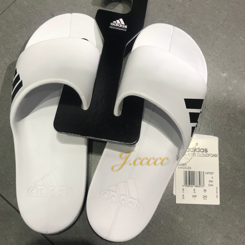 J.ccccc🔸Adidas愛迪達 白色  黑色 男生 防水拖鞋 CM7928 CM7927