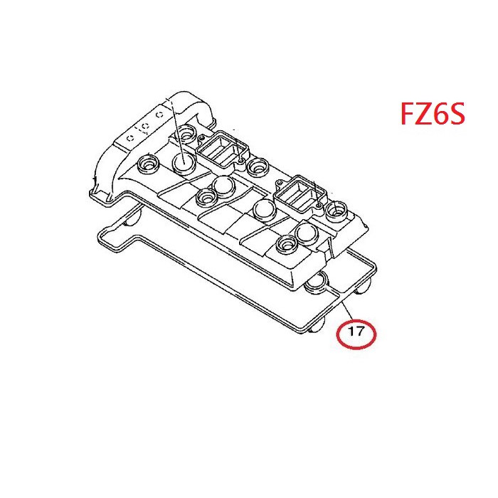 RCP FZ6 FZ6S FZ6 S 原廠 汽缸蓋 橡皮 墊片 汽缸橡皮 (含火星塞墊圈) 5SL-11193-00
