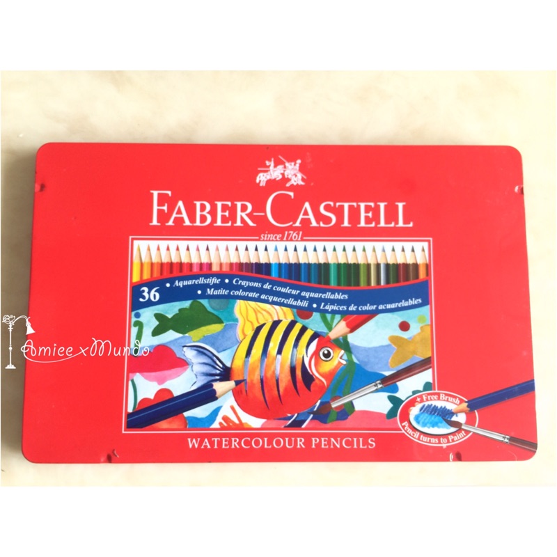 二手德國輝柏嘉FABER-CASTELL36色水溶性色鉛筆