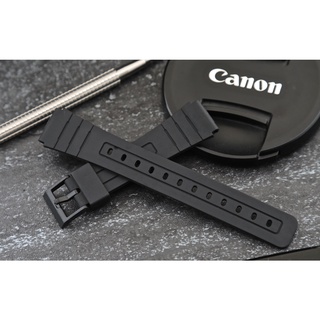 潛水錶風格黑膠塑膠製錶帶,替代casio MQ24電子表帶F-91W/F-93W 20mm 18mm 16mm 14mm