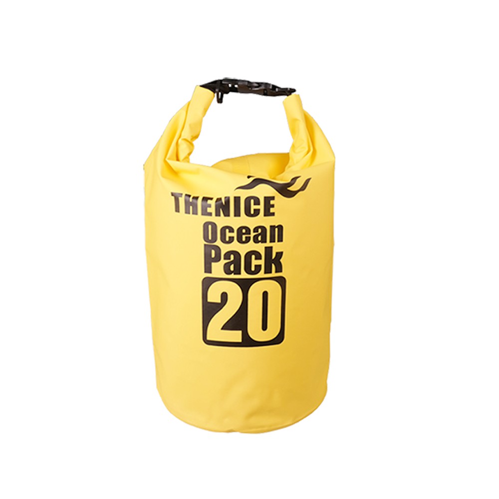 【THENICE】20L大容量專業級600D 黃色 防水袋 收納袋 沙灘【TN20LYE】沙灘袋 防水袋 收納袋