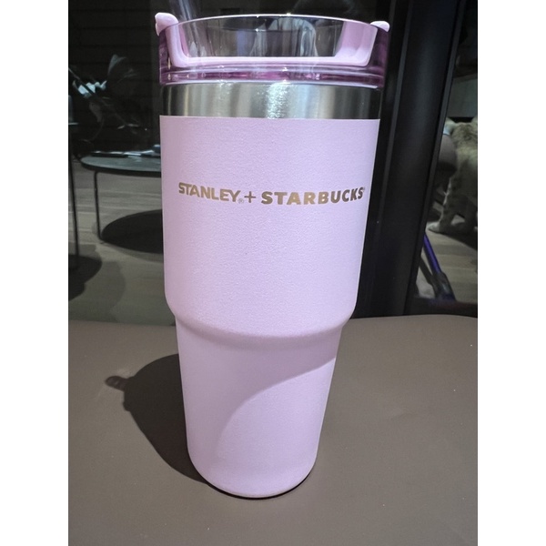 星巴克聯名Stanley粉色16OZ不鏽鋼杯