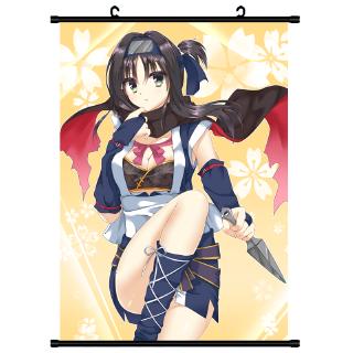 千戀萬花朝武芳乃常陸茉子叢雨動漫周邊卷軸掛畫海報壁畫布畫 蝦皮購物