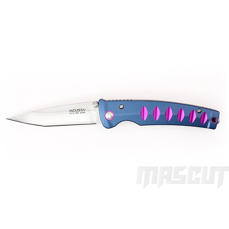 「工具家達人」 MCUSTA MC-43C 陽極碳化鍍膜鋁合金(紫) 折刀 折疊刀 小刀 收藏 珍品 折刀