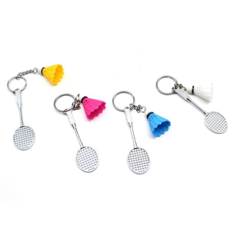 迷你羽球鑰匙圈 球拍造型 羽毛球 吊飾 鑰匙扣 禮品 紀念品
