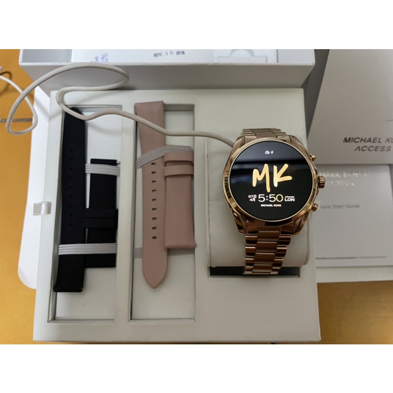 【Michael Kors】觸控智能手錶 （玫瑰金色）MKT5086