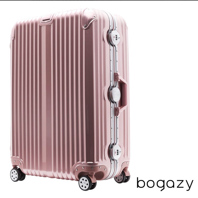 Bogazy 魅惑天空 29吋鋁框PC鏡面行李箱(二手 需要面交自取 使用2-3年玫瑰金)