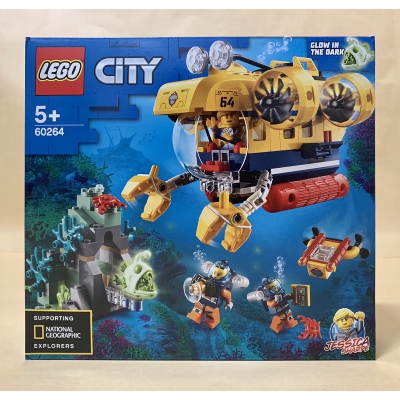 正版樂高 LEGO 60264 海洋探索潛水艇 城市 City 系列 - 國家地理雜誌