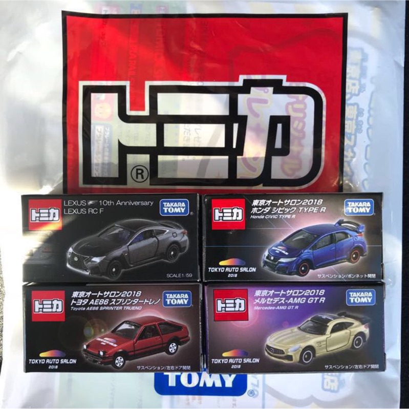 TOMY TOMICA 2018 東京 改裝車展 車展 LEXUS RC F TYPE R AE86 AMG GT R