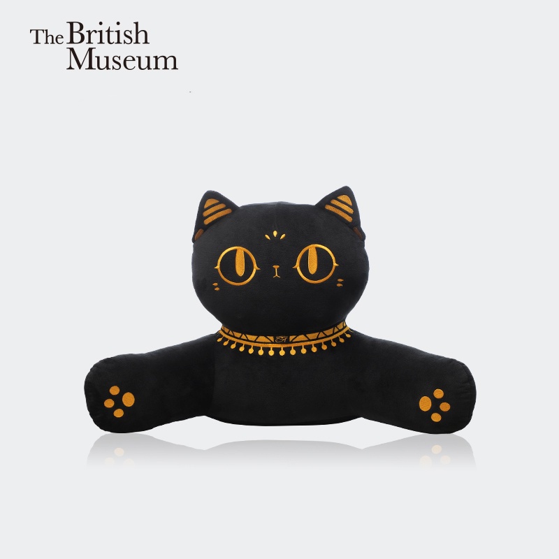 大英博物館官方安德森貓和她的朋友系列巴斯特萌貓異形靠墊抱枕~Oz