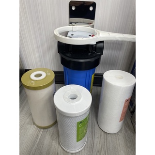 10吋不鏽鋼吊片厚型耐沖擊大胖濾水器.全戶式過濾