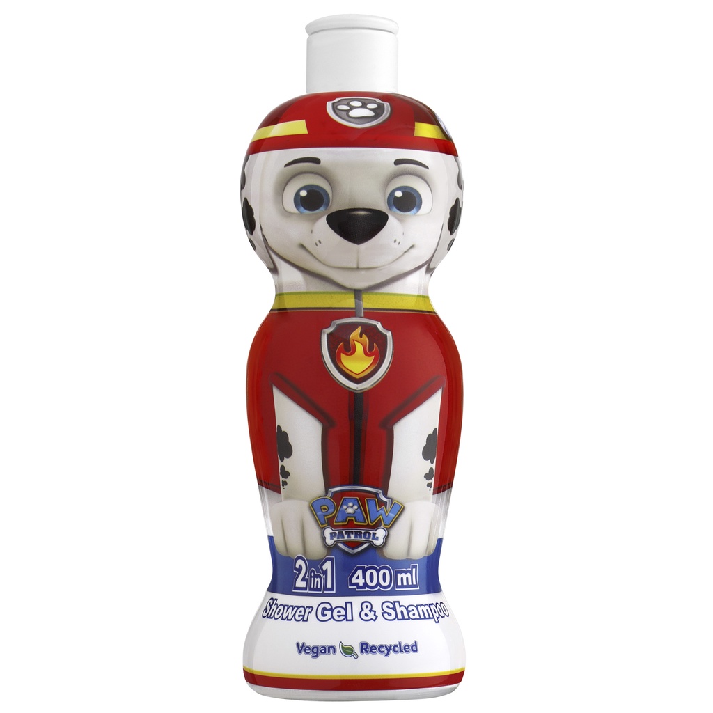 【Paw Patrol】汪汪隊消防員毛毛 2合1沐浴洗髮精 (萌Q收藏版400ML)｜GISH Beauty 沐浴 洗髮