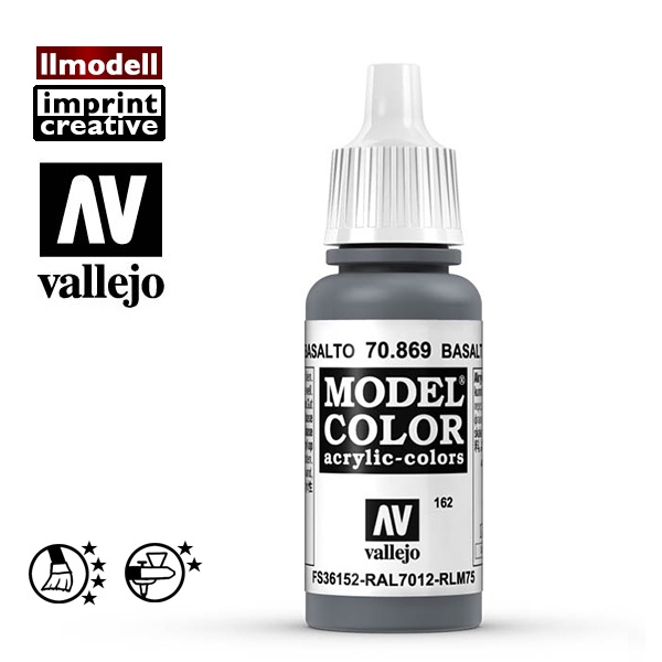 AV Vallejo 玄武岩灰色 70869 Basalt Grey 模型漆水性漆鋼彈壓克力顏料 西班牙