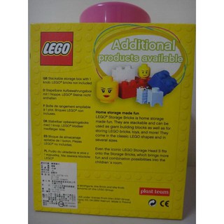 LEGO storage Brick 1凸 收納盒 置物盒 收納箱 可堆疊 1×1 樂高積木置物盒 (粉紅色)