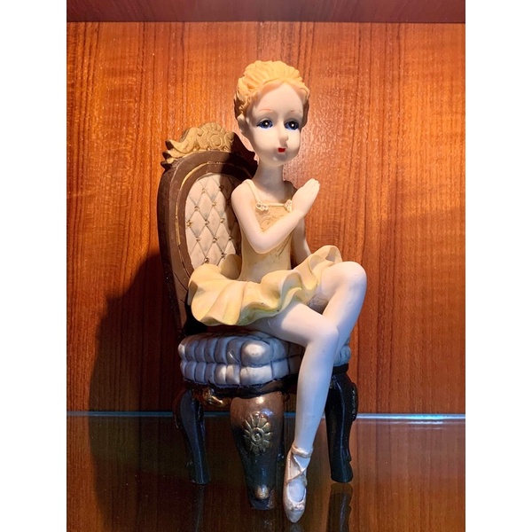 純手工雕刻 陶瓷芭蕾娃娃 裝飾 收藏
