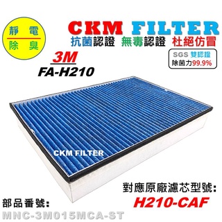 【CKM】適 3M FA-H210 淨呼吸 空氣清淨機 除菌 抗菌認證 無毒認證 活性碳 除臭加強濾網 H210-CAF