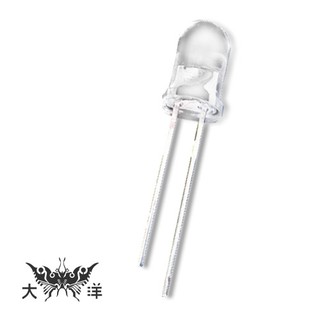 5mm透明殼 高亮度LED (1000PCS入) 0627 二極管 大洋國際電子