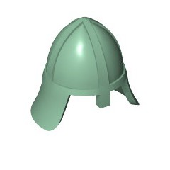 【LEGO 大補帖】沙綠色 士兵頭盔【6043161/3844/79008】(MH-27)