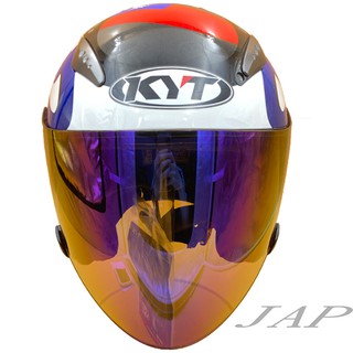 KYT DJ VO 電鍍五彩 半罩原廠專用鏡片 KYT 安全帽鏡片