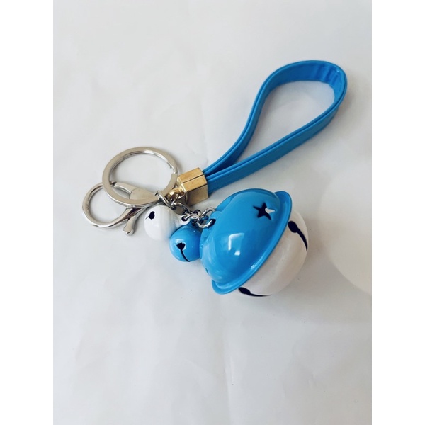 藍色 鈴鐺吊飾 鑰匙吊飾 機車鑰匙吊飾 鑰匙圈