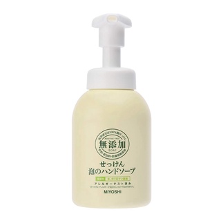 日本製造【Miyoshi石鹼】無添加肥皂泡沫洗手乳 本體 350ml onfly1689