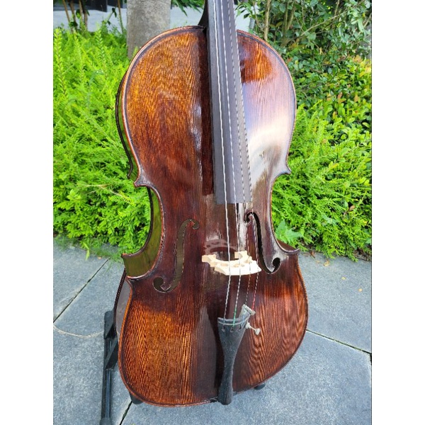 二手進口大提琴💟進階仿古大提琴手工4/3進階款（ 狀況九成新. 表面有使用上的痕跡， 不影響彈奏） 可到門市挑選