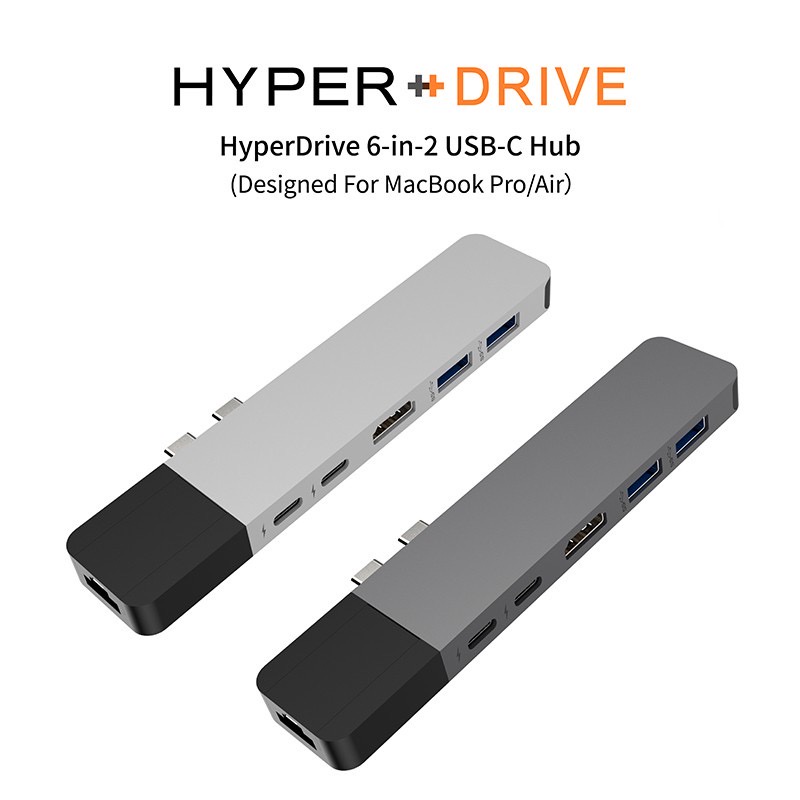 【HyperDrive】6-in-2 USB-C Hub 多功能集線器