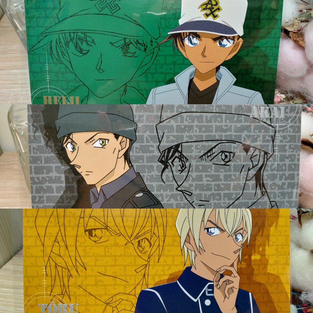 全新 名偵探柯南日版明信片服部平次安室透赤井秀一 蝦皮購物