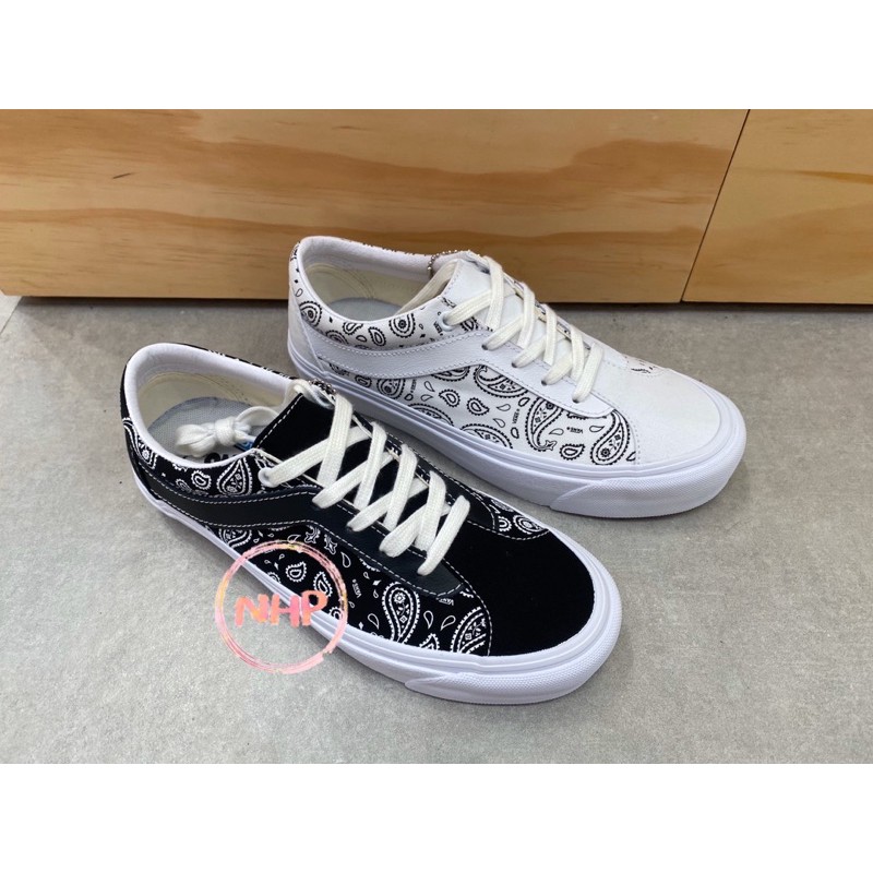 Vans Paisley bold ni 男女款 麂皮 帆布 黑色 佩斯利 米白 休閒 復古 運動 滑板鞋