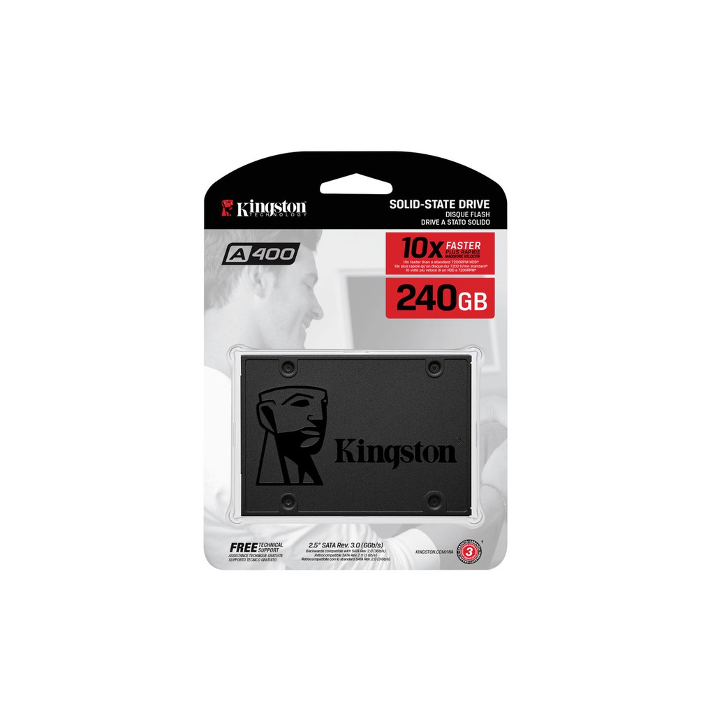 Kingston 金士頓 固態硬碟 240GB A400 SSD 2.5吋 SATA3 SA400S37/240G