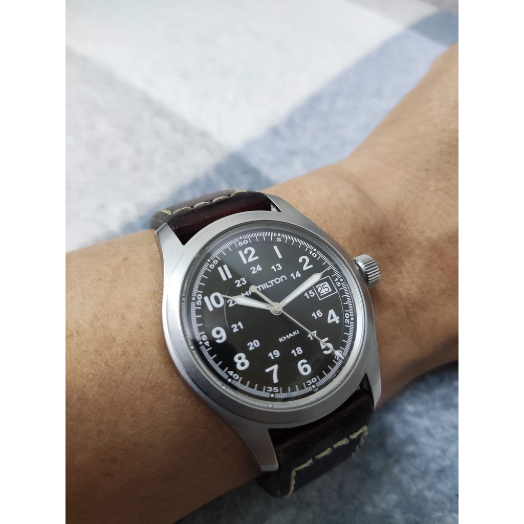 瑞士正品 經典不敗卡其野戰系列 漢米爾頓HAMILTON H684112 正黑錶盤