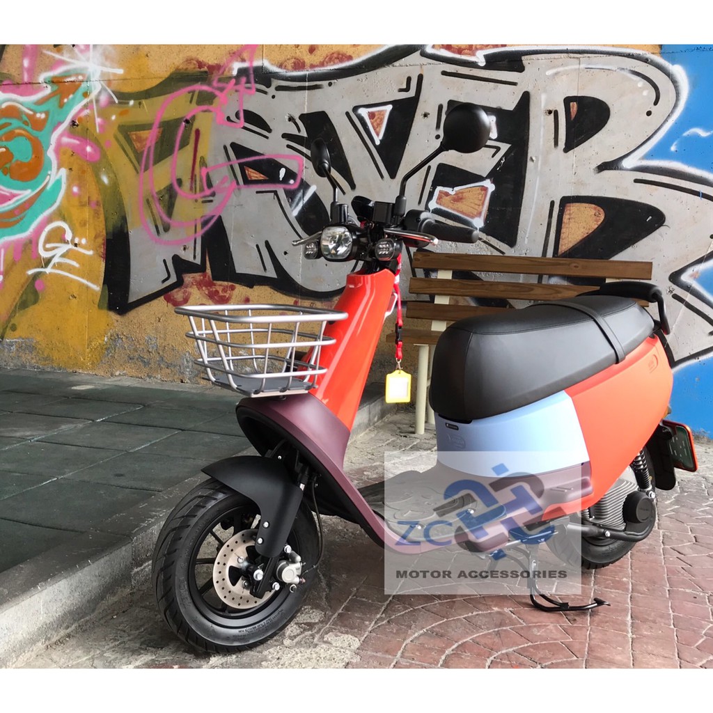 Gogoro 2 菜籃前置物籃 直上附專用螺絲及前面板護蓋 露天拍賣