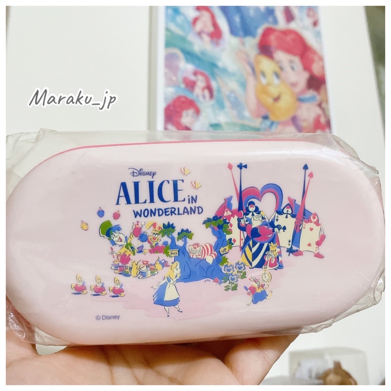日本 愛麗絲夢遊仙境 Alice 牡蠣寶寶 時間兔 紅心皇后 雙層 便當盒 餐盒［魔樂町JP日貨🎪］