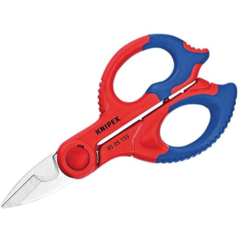 德國 KNIPEX 155mm 雙色電工剪 電工剪刀 電纜剪 剪刀9505155SB