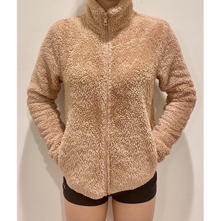 現貨 🟥UNIQLO 優衣庫🟥 女款|高領|毛絨熊熊|刷毛粉紅外套
