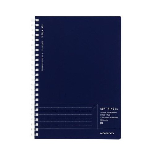 KOKUYO Soft軟線圈筆記本/ Biz/ 點線/ 50P/ A5/ 藍 eslite誠品