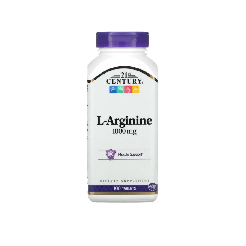 【21ST_Century】L-精氨酸L-Arginine_1000毫克100顆一氧化氮必需胺基酸-N_sport